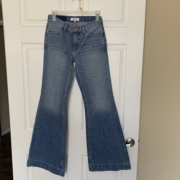 RE/DONE Bell Bottom Jeans Blue 148-03W70LRBL Women’s Size 23 Anthropologie - Picture 4 of 16